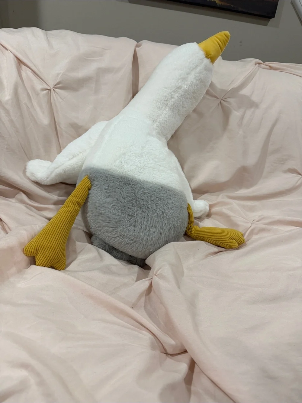 Hollister White & Yellow Plush Seagull
